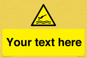 Custom Warning diving area